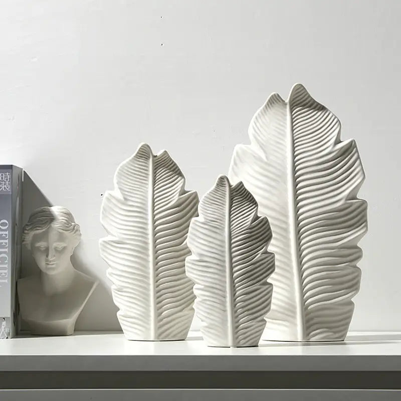 Leaf Shape Flower Vase i Keramik