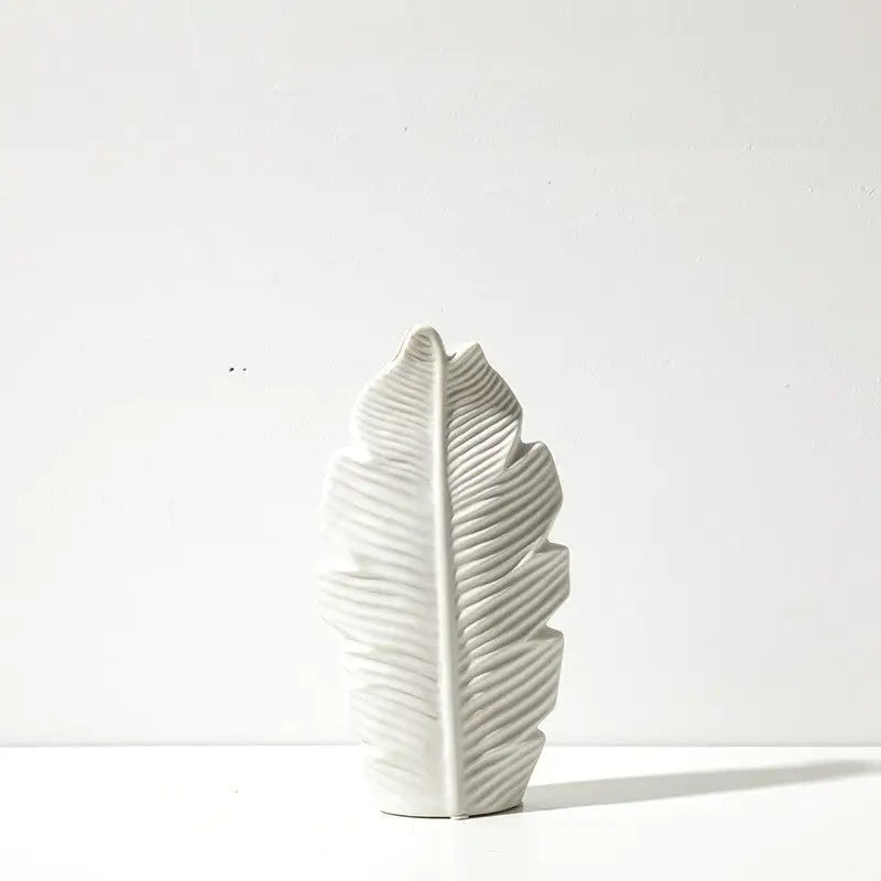 Leaf Shape Flower Vase i Keramik