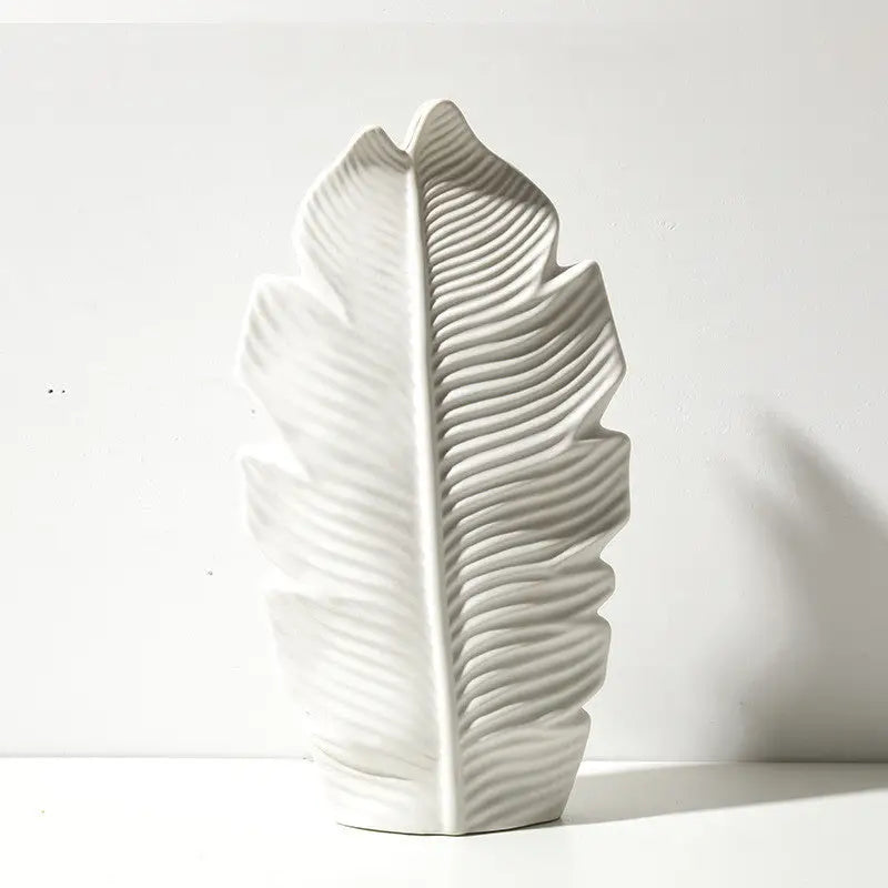 Leaf Shape Flower Vase i Keramik