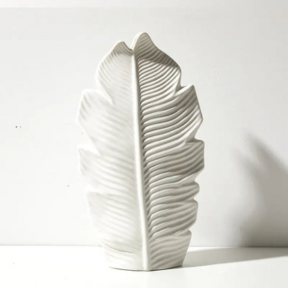 Leaf Shape Flower Vase i Keramik