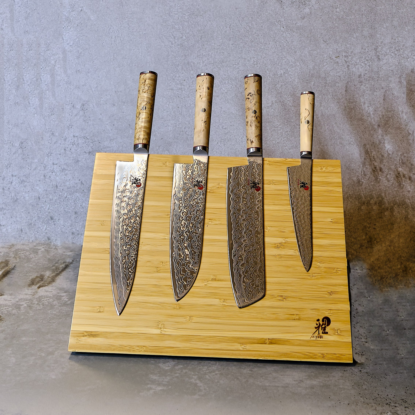 MIYABI Essential Five - Set of 4 Knives and Magnetic Block