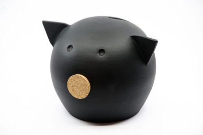 Handmade Ceramic Blackboard Piggy Bank - The Chalk Collection